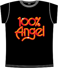 Прикольные футболки: 100% ангел black