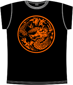 Chinese dragon traditional 3 black