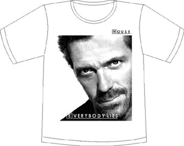 Прикольные футболки: HOUSE M.D.  Лицо everybody lies