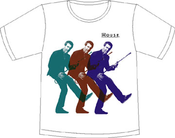Прикольные футболки: HOUSE M.D. танцуют белая