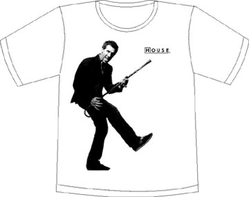Прикольные футболки: HOUSE M.D. трость белая