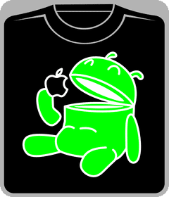 Прикольные футболки: Android vs iPhone