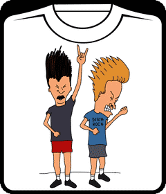 Прикольные футболки: beavis & butthead