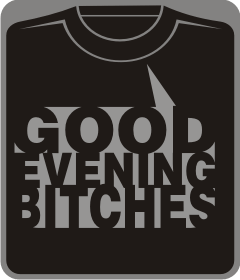 Прикольные футболки: Good evening bitches