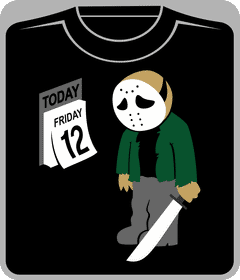 Прикольные футболки: friday 13