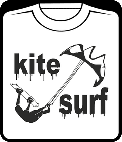 Прикольные футболки: kite surf