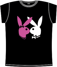 Прикольные футболки: playboy style black