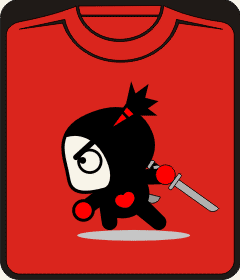 Прикольные футболки: pucca 10 воин