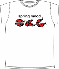 Прикольные футболки: spring mood white