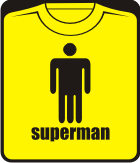 Прикольные футболки: superman