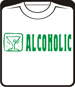 Прикольные футболки: алкоголик