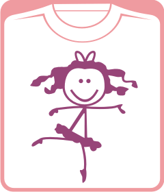 Прикольные футболки: балеринка