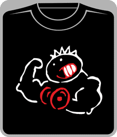 Прикольные футболки: качок 2