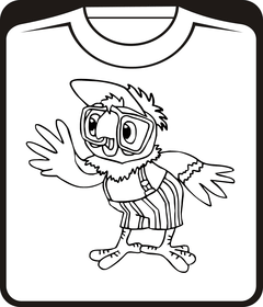 Прикольные футболки: попугай кеша