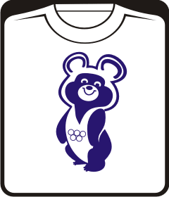 Прикольные футболки: Олимпийский мишка