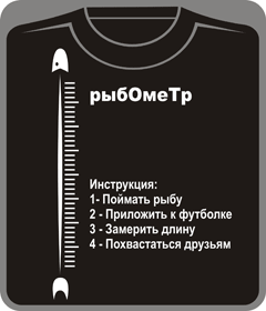 Прикольные футболки: рыбометр 