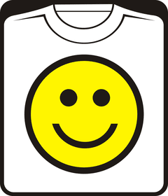 Прикольные футболки: смайл - улыбочка стандартный