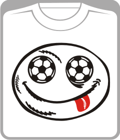 футбольный смайлик (на белом)
