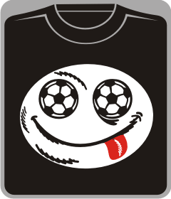 футбольный смайлик (на темном)