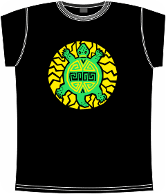 Прикольные футболки: черепаха black