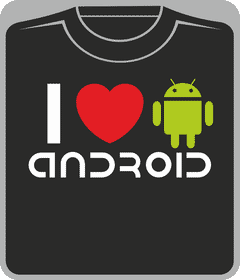 я люблю андроид I love android