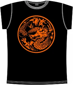Chinese dragon traditional 3 black