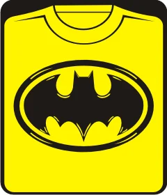Бэтмен - лого на желтой