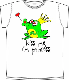 kiss me im princess white