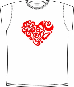 ornament heart white