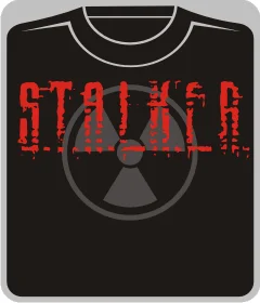 S.T.A.L.K.E.R. - лого на черной