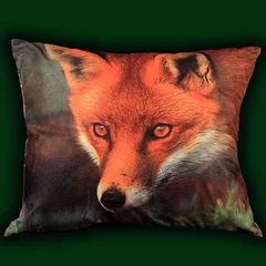 подушка лис портрет  
