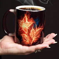  термочашка про ОГНЕННЫЙ цветок