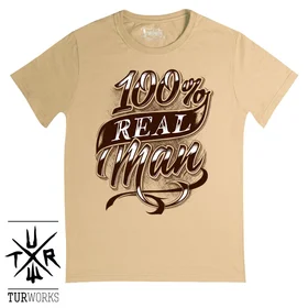 Прикольные футболки: 100% man Biege