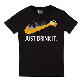 Прикольные футболки: Just Drink It белая