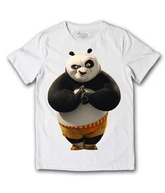 Прикольные футболки: панда кунг фу 