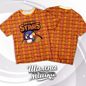 Футболки с полной запечаткой: Brawl Stars Big Red