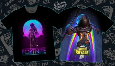 Футболки с полной запечаткой: fortnite(13)