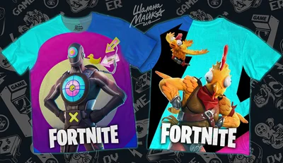 Футболки с полной запечаткой: fortnite(5)