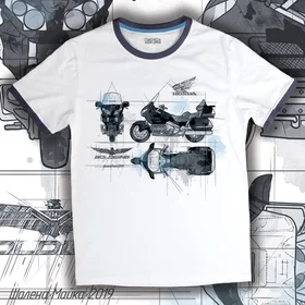Прикольные футболки: GoldWing black