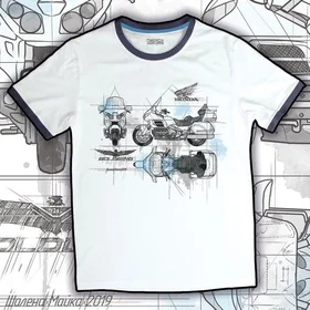 Прикольные футболки: GoldWing white