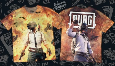 Футболки с полной запечаткой: PUBG