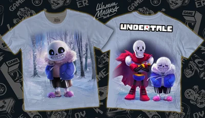 Футболки с полной запечаткой: undertale(6)