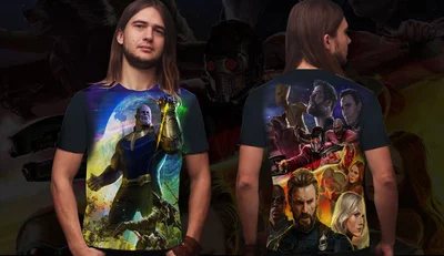 Футболки с полной запечаткой: Мстители3