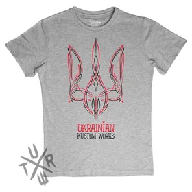 Прикольные футболки: Трезубец Пинстрайпинг Меланж