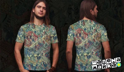 Футболки с полной запечаткой: киберпанк
