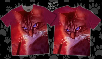 Футболки с полной запечаткой: кот(3)