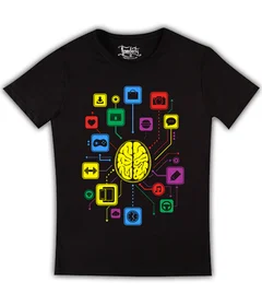 Прикольные футболки: мозг