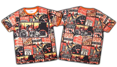 Футболки с полной запечаткой: мото