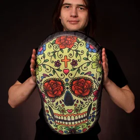 Подушки с фото: подушка большой череп  