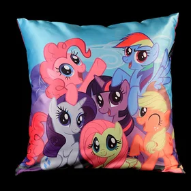 Подушки с фото: подушка пони голубая  